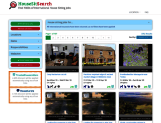 housesitsearch.com screenshot