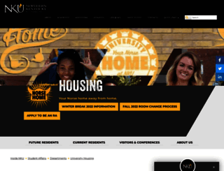 housing.nku.edu screenshot