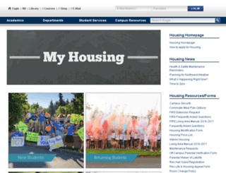 housing.northwestu.edu screenshot
