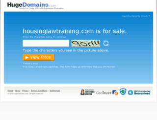 housinglawtraining.com screenshot
