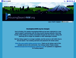 housingsearchnw.org screenshot