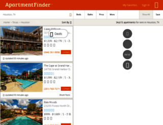 houston.apartmentfinder.com screenshot
