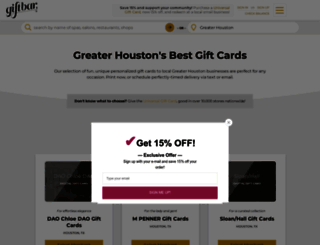 houston.giftbar.com screenshot