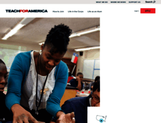 houston.teachforamerica.org screenshot
