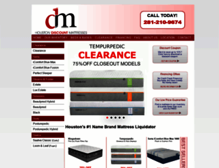 houstondiscountmattresses.com screenshot
