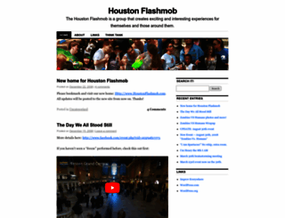 houstonflashmob.wordpress.com screenshot