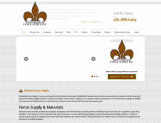 houstonianfencesupply.com screenshot