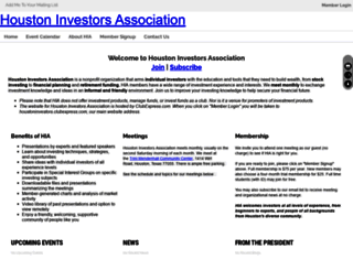 houstoninvestors.com screenshot