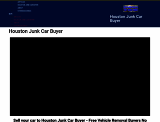 houstonjunkcar.com screenshot