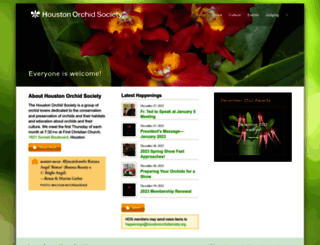 houstonorchidsociety.org screenshot