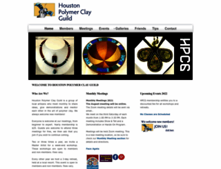 houstonpolyclay.org screenshot