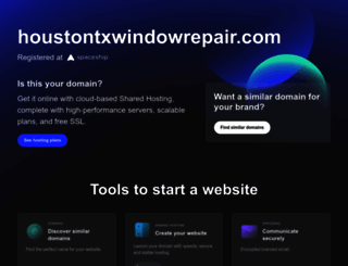 houstontxwindowrepair.com screenshot