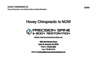 hoveychiropractic.com screenshot