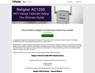 how-to-perform-netgear-ac1200-setup-without-any-hassle.peatix.com screenshot