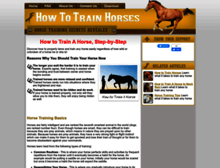 how-to-train-a-horse.org screenshot