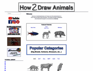 how2drawanimals.com screenshot