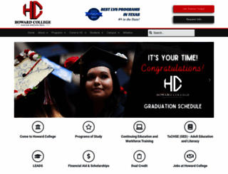 howardcollege.edu screenshot