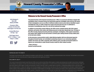 howardcountyprosecutor.com screenshot