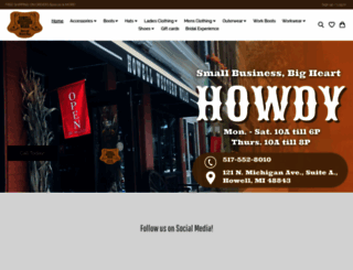 howellwesternwear.com screenshot