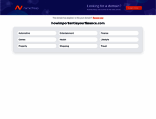 howimportantisyourfinance.com screenshot