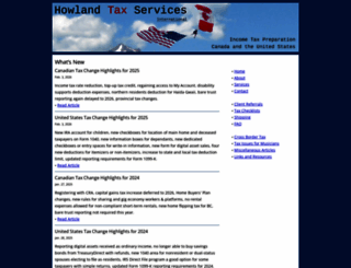 howlandtax.com screenshot