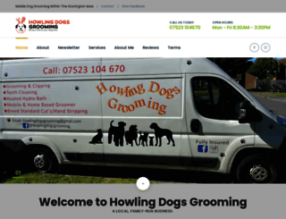 howlingdogsgrooming.com screenshot