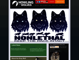 howlingforwolves.org screenshot
