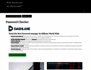 howsecureismypasswords.com screenshot
