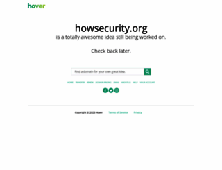 howsecurity.org screenshot