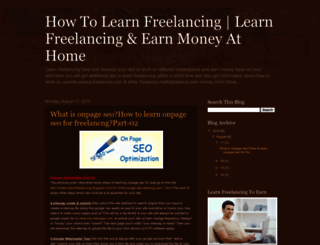 howto-learnfreelancing.blogspot.com screenshot