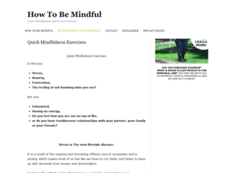 howtobemindful.mindfulnesstrainingforall.com screenshot