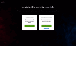 howtobuildawebsitefree.info screenshot