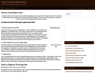 howtogrow-morehair.com screenshot