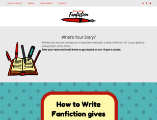 howtowritefanfiction.com screenshot