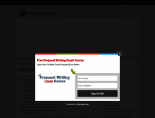 howtowritetheproposal.com screenshot