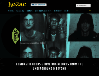 hozacrecords.com screenshot