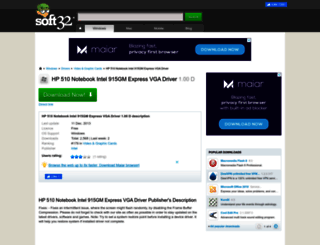 hp-510-notebook-intel-915gm-express-vga-driver.soft32.com screenshot