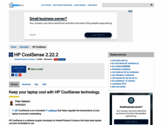 hp-coolsense.updatestar.com screenshot