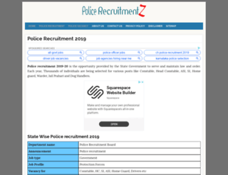 hp.policerecruitments.in screenshot