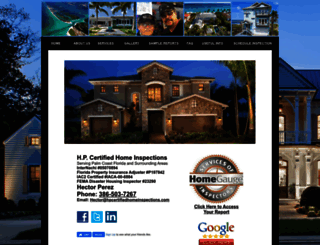 hpcertifiedhomeinspections.com screenshot