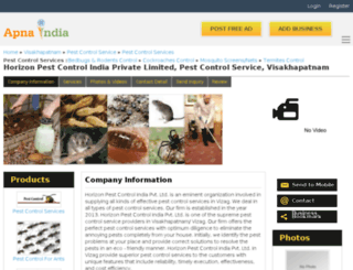 hpestcontrol-visakhapatnam.apnaindia.com screenshot