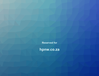 hpnw.co.za screenshot