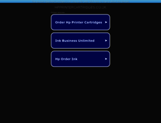 hpprintercartridges.co.uk screenshot