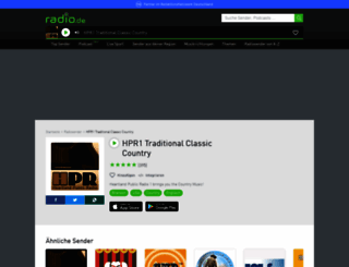 hpr1classiccountry.radio.de screenshot