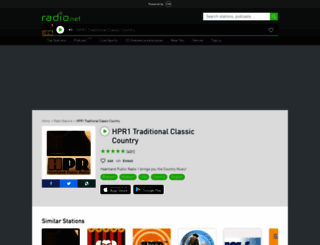 hpr1classiccountry.radio.net screenshot