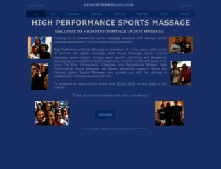 hpsportsmassage.com screenshot