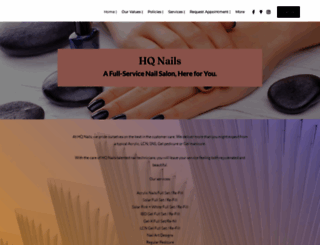 hqnailsalon.com screenshot