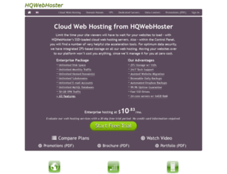 hqwebhoster.com screenshot