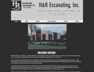 hrexcavating.net screenshot