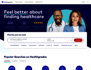 hrm.healthgrades.com screenshot